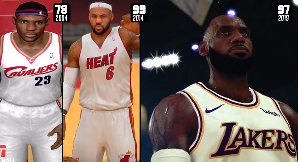 The Evolution of LeBron James In Video Games (2004-2019)