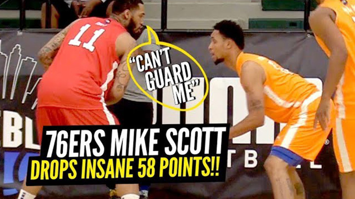 Proof the Average NBA Player Will Destroy Any Hooper! Mike Scott Drops 58 in AEBL Pro Am!!