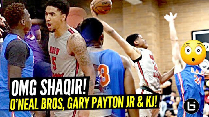 Sons of Shaquille O'Neal, Gary Payton and Kenyon Martin TEAM UP!! Shaqir BOUNCE Looking CRAZY!