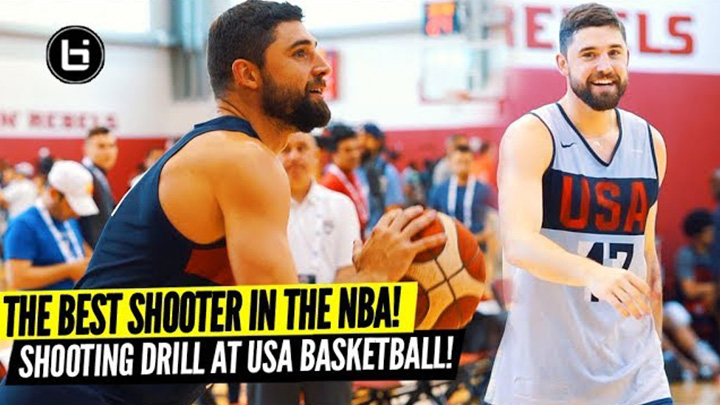 Joe Harris Shows Why He's the 3pt Champ With LIGHTS OUT Performance in USA Basketball Shooting Drills!