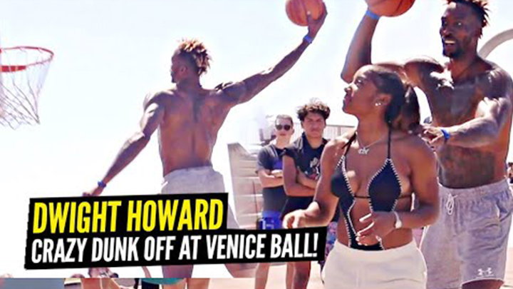 Dwight Howard Has Crazy Dunk Off vs Pro Dunker Chris Staples at Venice Beach!