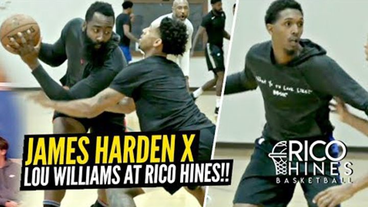 James Harden's One Leg Step Back is a Problem! Hoodie Harden Leads Stacked Session at Rico Hines Private Runs!
