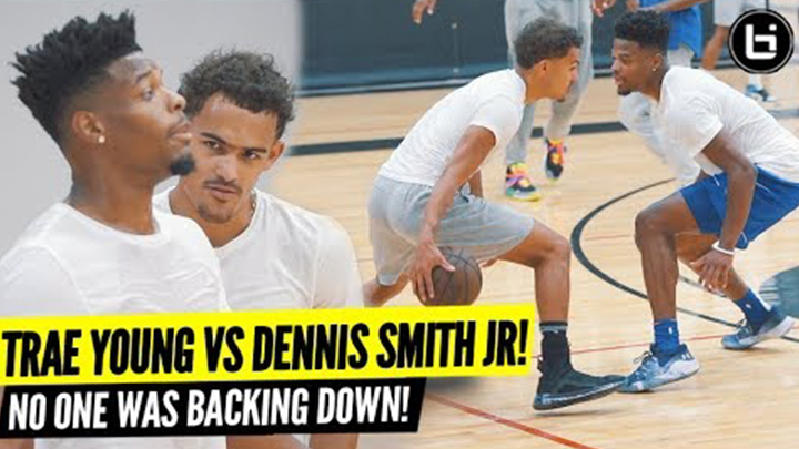 Trae Young vs Dennis Smith Jr!! Open Run Turns into Playground Battle!