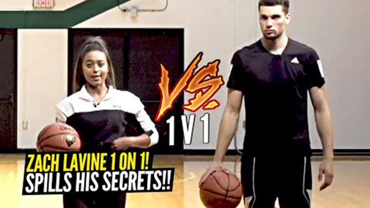 Zach Lavine Plays HORSE with Keke and Talks About How He Keeps Candy in his Socks During Games?
