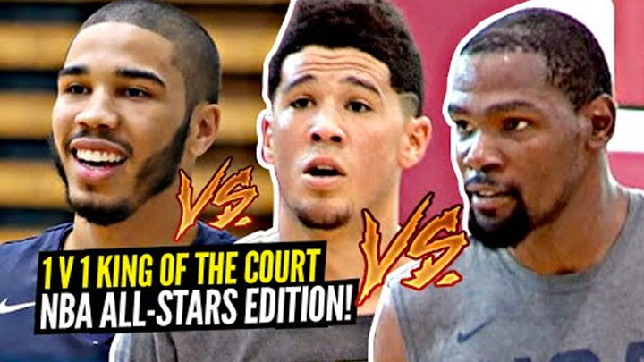 1v1 King of The Court NBA All-Stars Edition!! Kevin Durant, Paul George, Devin Booker GO AT IT!
