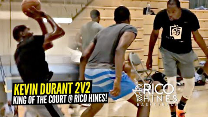 Kevin Durant 2v2 King of The Court vs NBA Pros! KD Puts On a Clinic at Rico Hines!