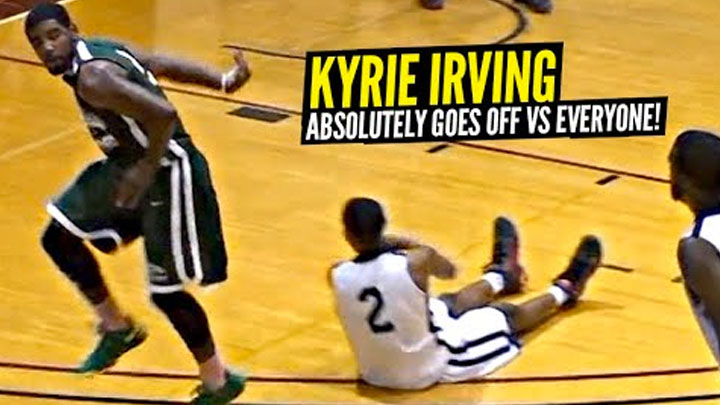 Kyrie Irving Gets CHALLENGED & Then DESTROYS Everyone!! Displays DEADLY Handles In Pick Up Game!
