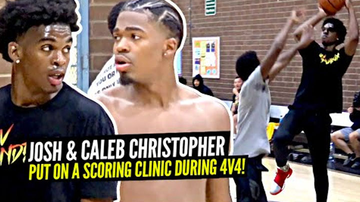 Josh Christopher & His Bro Caleb GO OFF In 4v4 Scrimmages!! Pac-12 SHOWS OUT In Pick-Up!