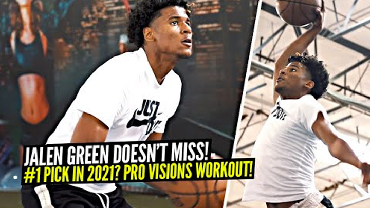 Jalen Green Goes NUTS During Pro Workout & DOESN'T MISS!! Insane Pro Visions Workout at Ethika!