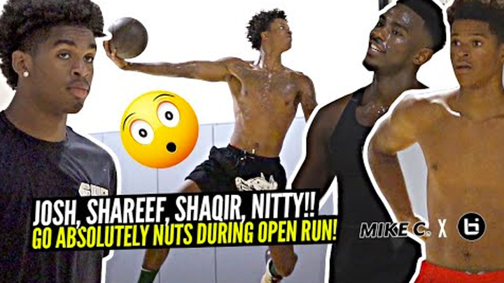 Shaqir O'Neal Shocks EVERYONE w/ NASTY Dunk! Jaygup, Shareef & Frank Nitty GO AT IT at Private Runs!