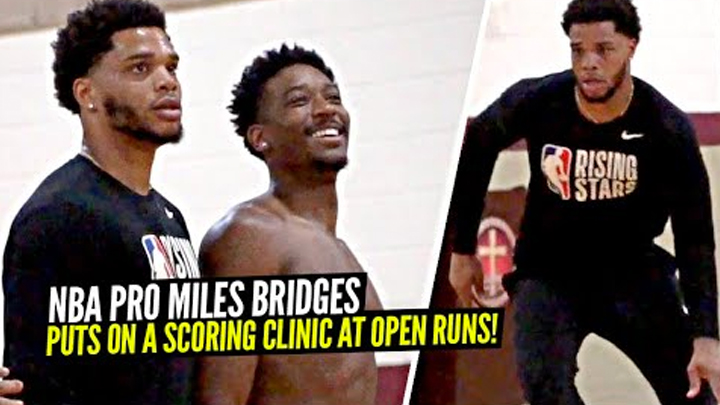 NBA Pro Miles Bridges Pulls Up to Open Runs & Puts On a SCORING CLINIC!