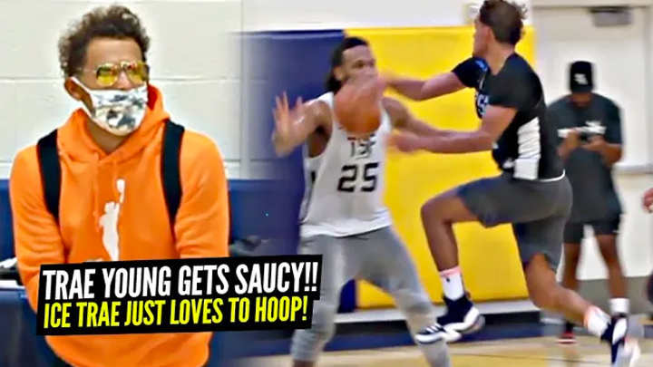 Trae Young Has HIS OWN BUBBLE!! Turns Into TRICKY TRAE at Private Open Runs!!