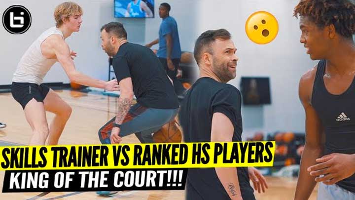 Skills Trainer VS Ranked High School Players! King of The Court w/ Tyler Relph