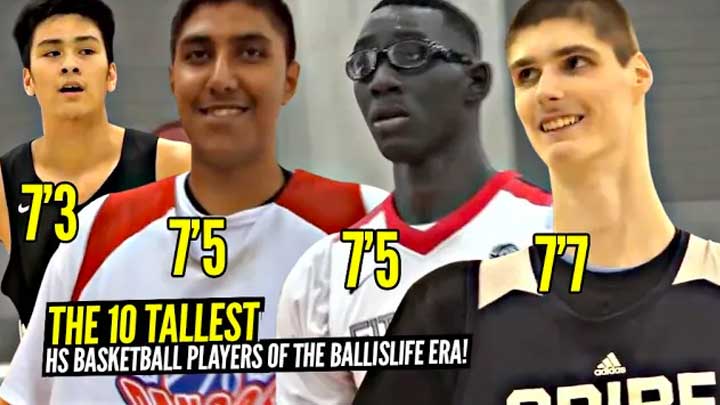 The 10 Tallest High School Basketball Players Of The Ballislife Era!! Tacko Fall, Rob Bobrowski