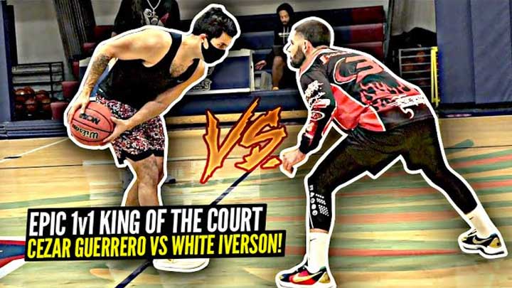 YouTuber vs Pro 1v1 King of The Court! White Iverson vs Cezar Guerrero Was EPIC!