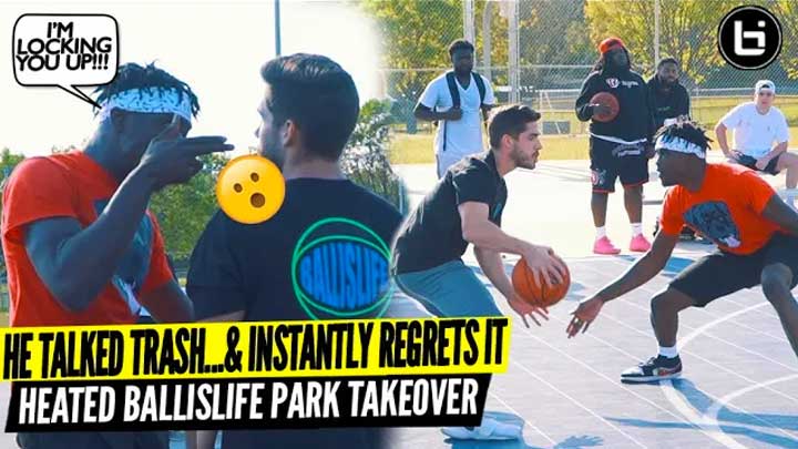 He Wanted The Smoke & Instantly Regrets It!!! HEATED Ballislife Park Takeover