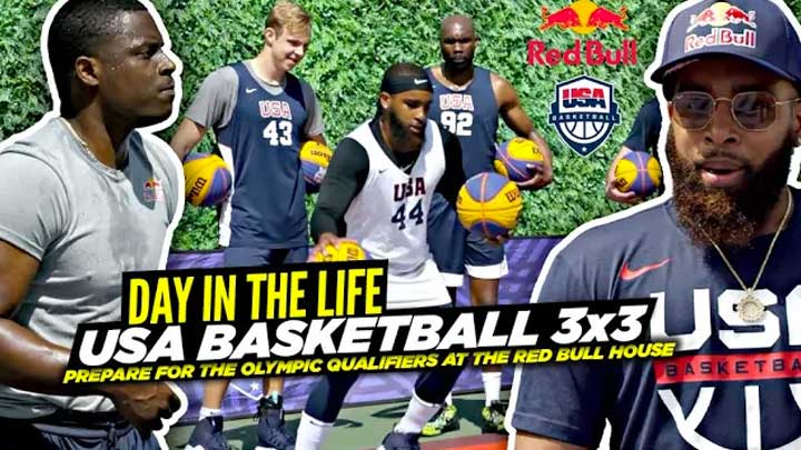 USA Basketball 3x3 Squad Prepare For The Olympic Qualifiers! Day In The Life at Red Bull 3x House!
