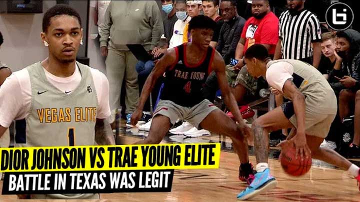 Dior Johnson VS Trae Young AAU Team! Elite Hoopers All Over The Court!