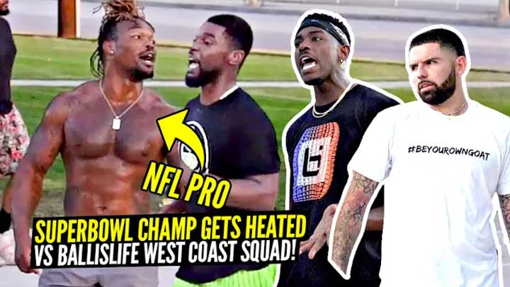 Trash Talking NFL Player Had NO IDEA He Was Playing Against a PRO Hooper! HEATED 5v5 At The Park!