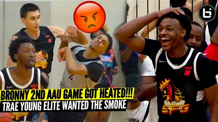 Bronny James & SFG vs Trae Young Elite GOT HEATED!! NOBODY Was Backing Down!!