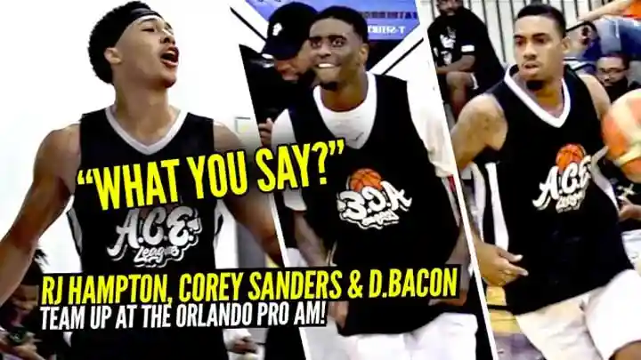 RJ Hampton, Corey Sanders & Dwyane Bacon TEAM UP & SHUT DOWN Hecklers at Orlando Pro Am!