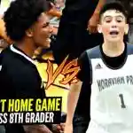 Mikey Williams vs Isaac Ellis Got HEATED!! FEARLESS 8th Grader Drops 30 vs Vertical Academy!!