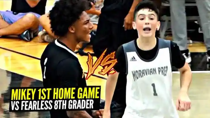 Mikey Williams vs Isaac Ellis Got HEATED!! FEARLESS 8th Grader Drops 30 vs Vertical Academy!!