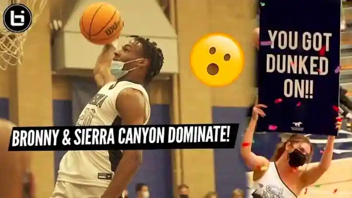 Bronny James & Sierra Canyon DOMINATE Their FIRST Home Game! Bronny FIRST Start of Junior Season!