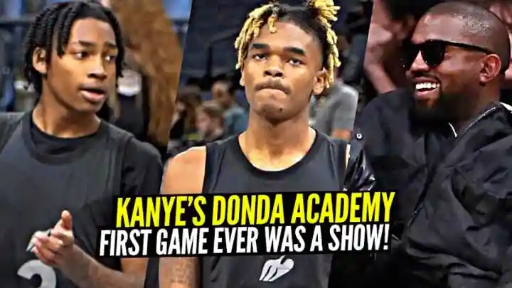 Kanye West Watches His High School's FIRST GAME EVER!! Donda Academy Ft Rob, JJ, Jahki, Zion & More!