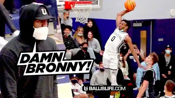 LeBron Watches Bronny James DUNK ALL OVER Beverley Hills!! Sierra Canyon Put on a SHOW!