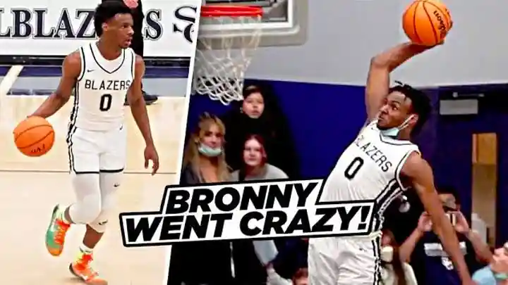 Bronny James Honors KOBE & Then Goes CRAZY!! Bounce Looking WILD!