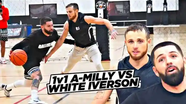 White Iverson vs Austin Mills 1v1!! Clash of The TITANS