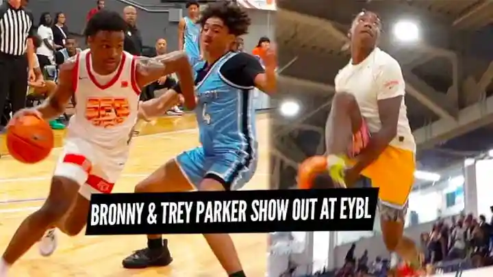 Bronny & Trey Parker Takeover Nike EYBL KC Day 1- Crazy Highlights