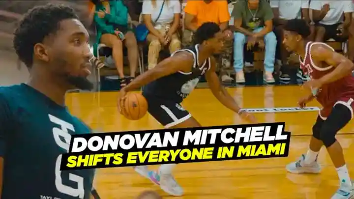 Donovan Mitchell BREAKING ANKLES In Miami Pro Am!! Bam Adebayo & Darius Garland SNAP!!
