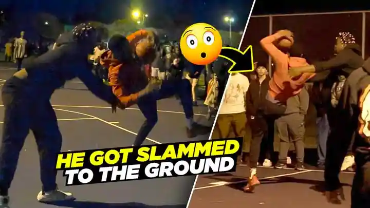Trash Talker SLAMMED HIM To The Ground!! East Coast Squad Columbia Park Takeover!