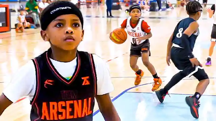 9 Year Old Kam Potts is unreal for his age!! - Ballislife.com