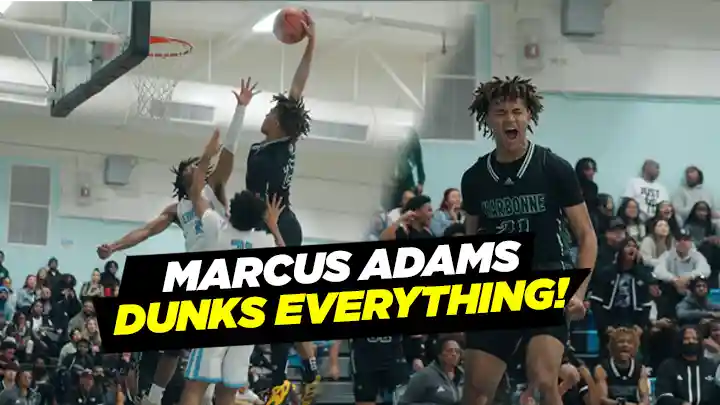 6'8 Marcus Adams Dunks Everything!
