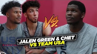 Jalen Green & Chet VS Anthony Edwards & Jalen Brunson!