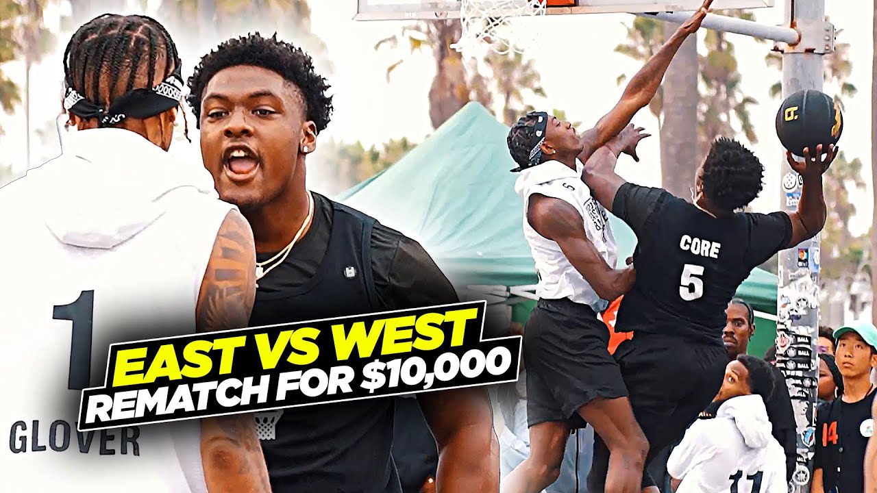 Ballislife EAST vs WEST Coast Squad REMATCH For $10,000!! Nasir Core & Frank Nitty GO AT IT!