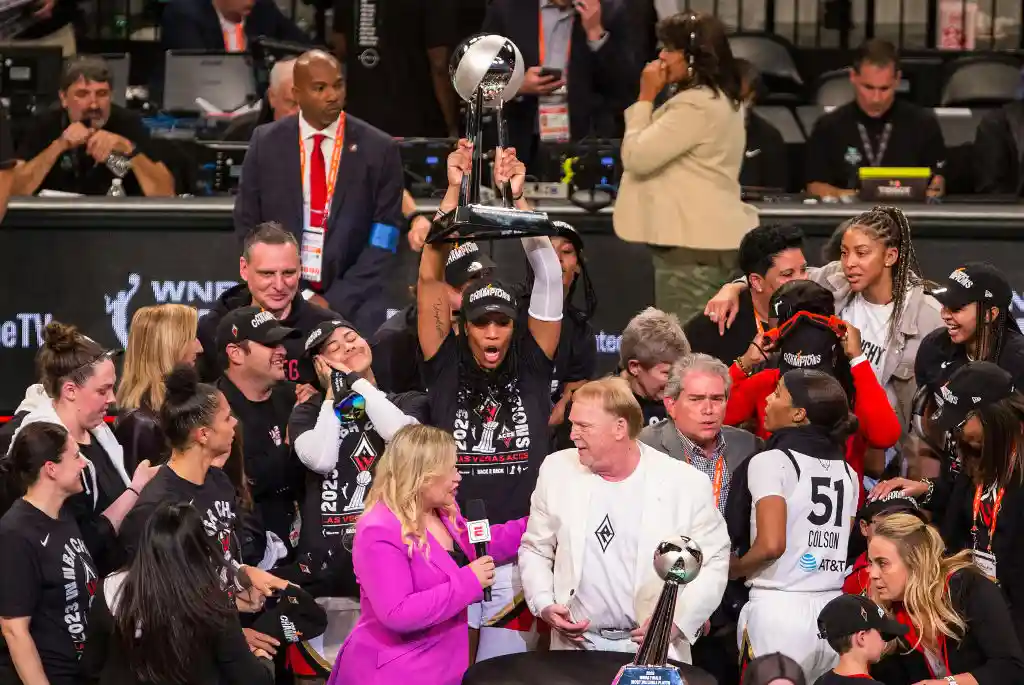 Las Vegas Aces become first repeat WNBA champs in 21 years, beating New  York Liberty 70-69 in Game 4