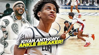 Kiyan Anthony Ends 2023 w/ ANKLE BREAKER In Front of Carmelo!