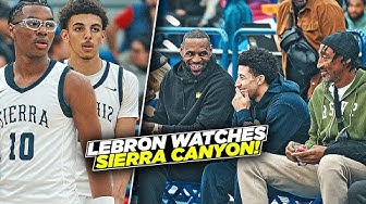LeBron James & Scottie Pippen PULLED UP To Sierra Canyon!