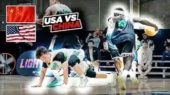 USA vs CHINA Streetball Game GOT HEATED...