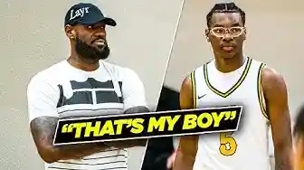 Bryce James drops CAREER HIGH in points with LeBron COACHING!