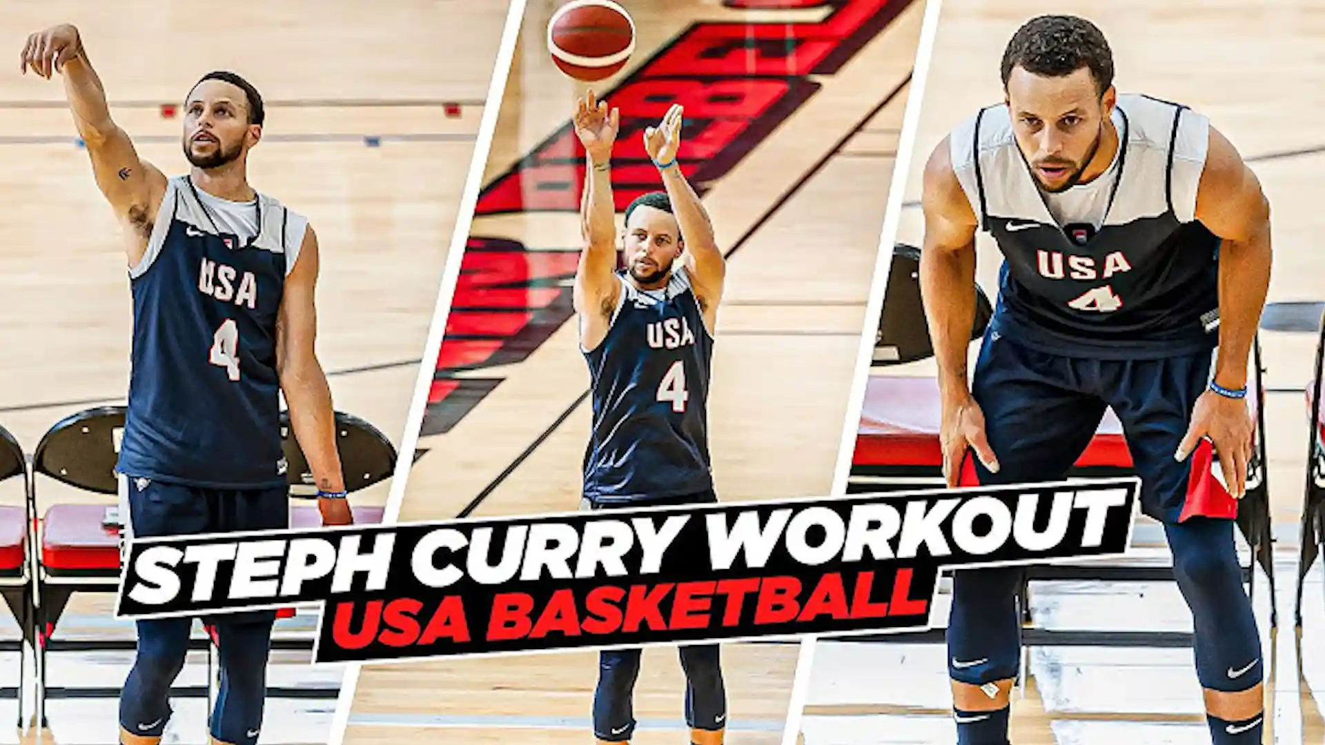 Steph Curry IMPRESSIVE USA Basketball Workout Routine & Shooting Drills