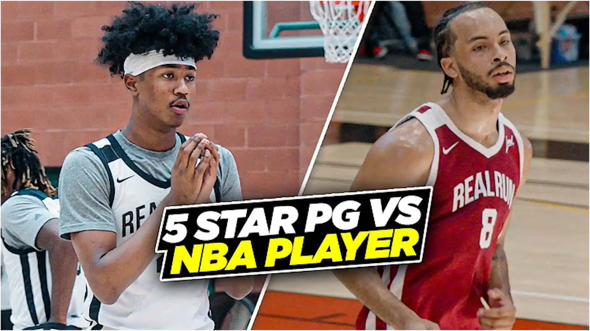 5 Star Sophomore PG vs NBA Player at The Real Run!