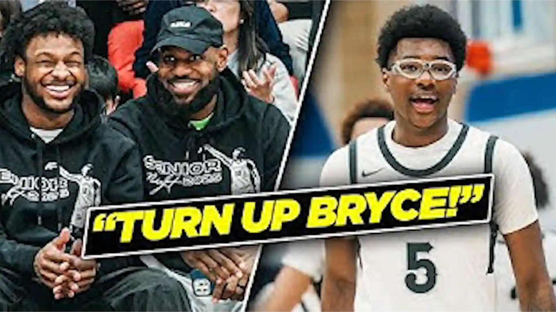 LeBron & Bronny James Watch Bryce James GO OFF On Senior Night!