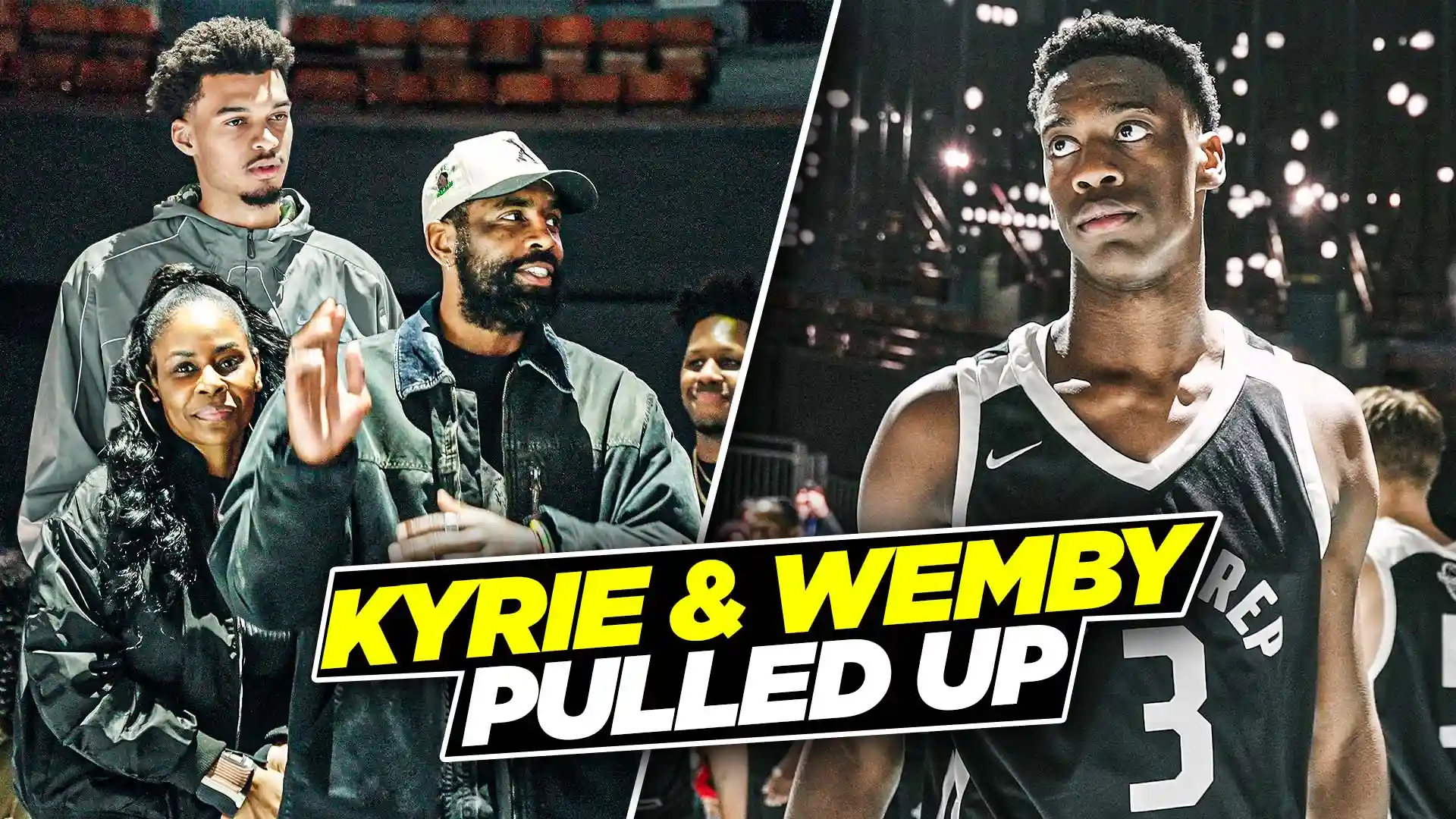 Kyrie Irving & Wemby PULLED UP To Watch #1 Ranked Player Aj Dybantsa!