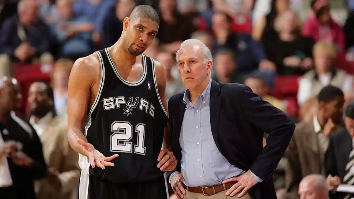 Gregg Popovich Tim Duncan San Antonio Spurs