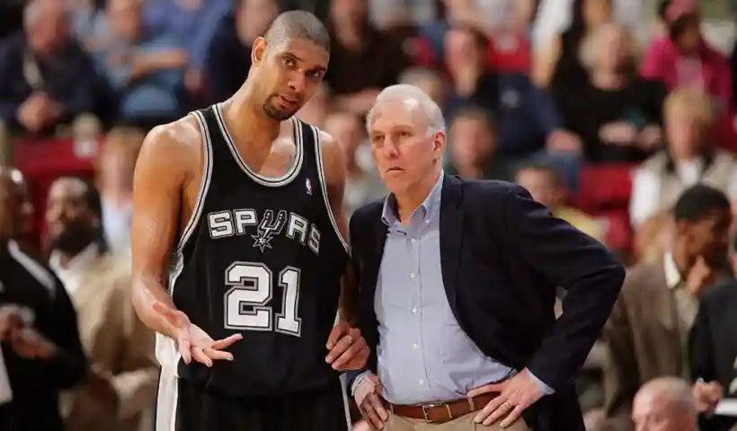 Gregg Popovich Tim Duncan San Antonio Spurs